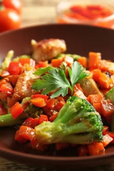 orange stir fry