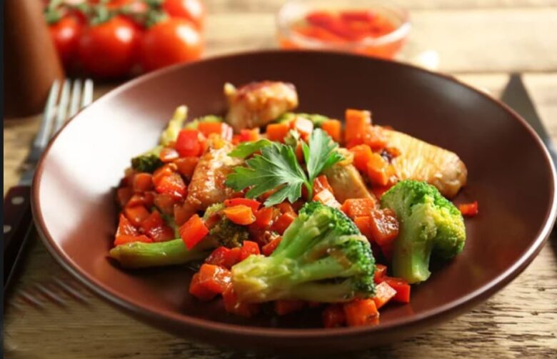 orange stir fry