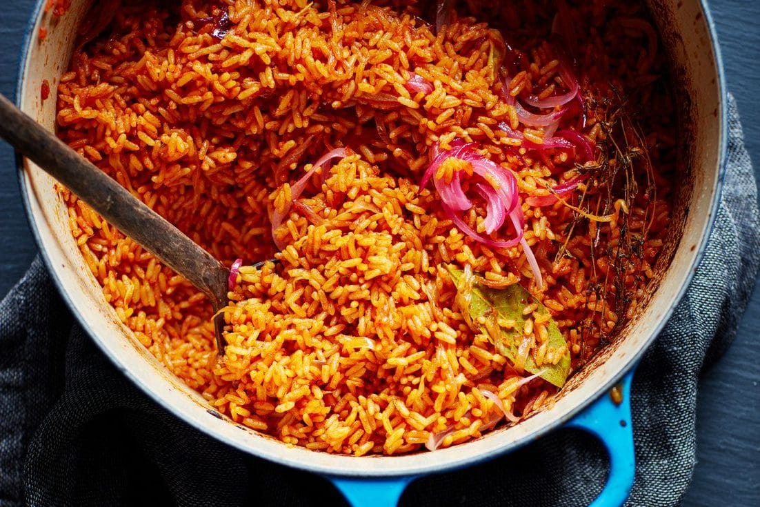 Jollof African Red Rice Recipe