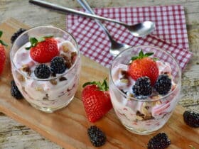 Summer berry yoghurt made in a rice cooker