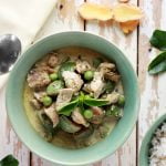 Thai green curry with chicken