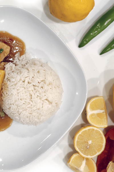 Lemon Chicken with Jasmine Rice