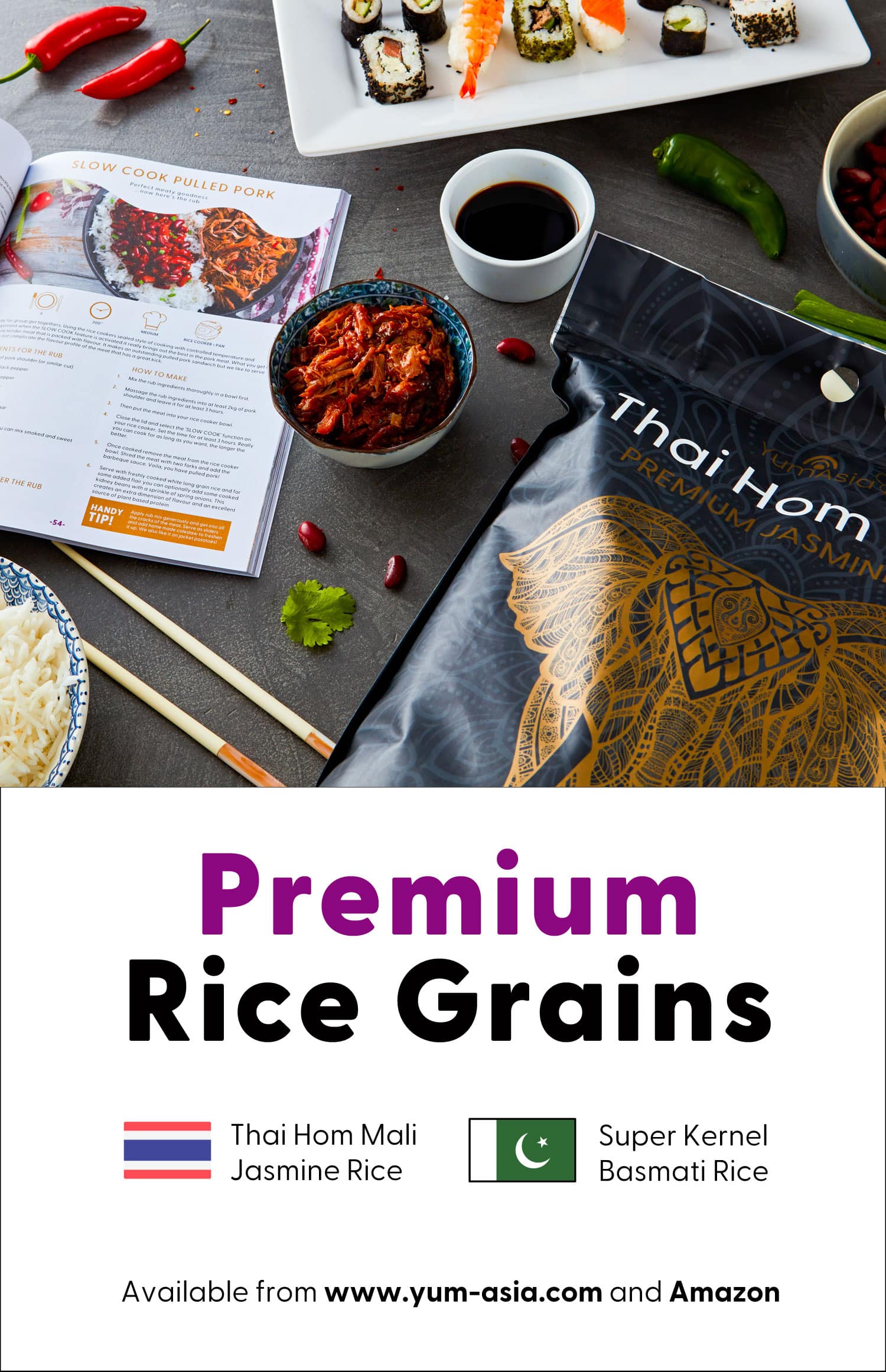 Premium Rice Grains by Yum Asia