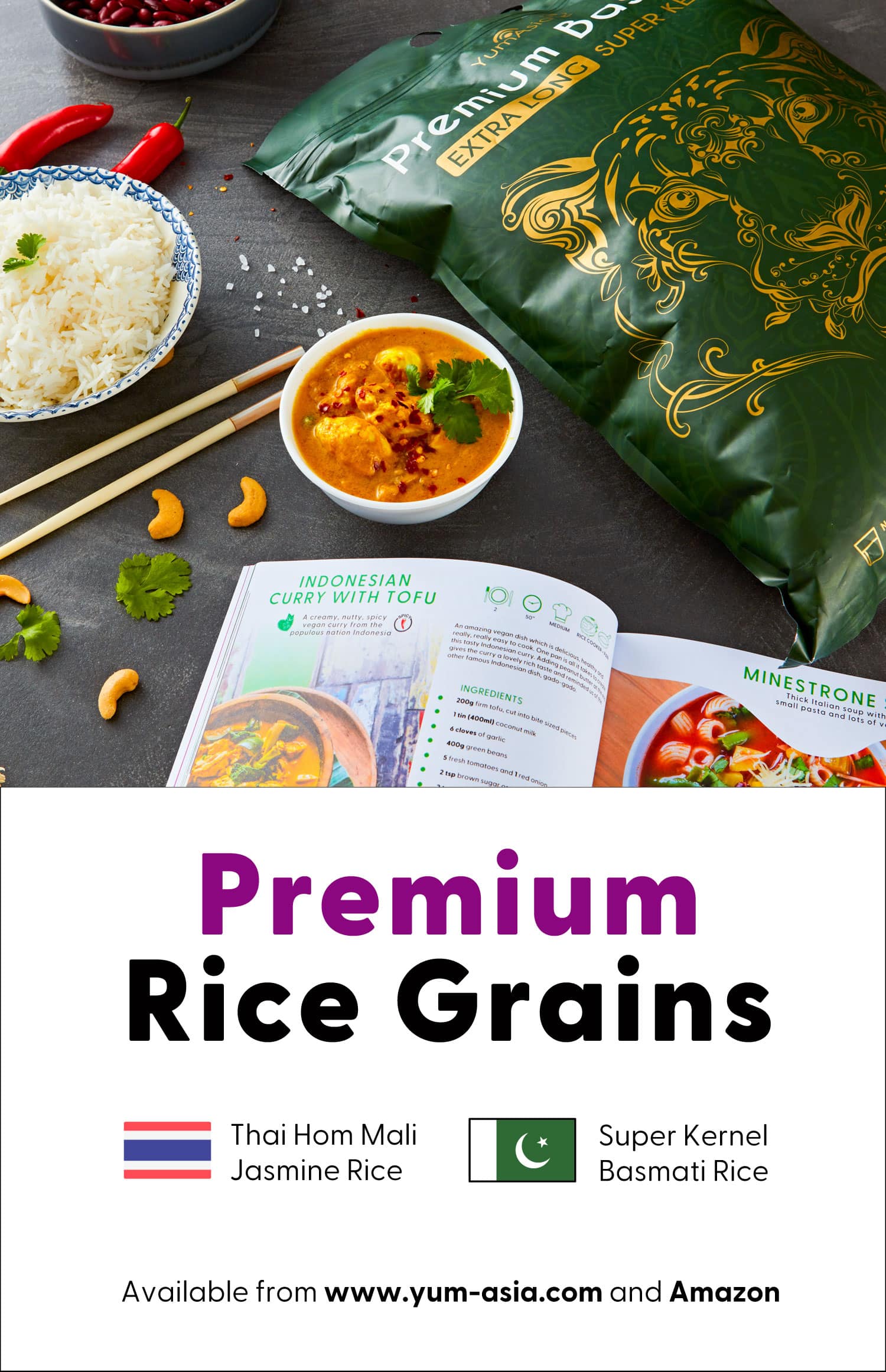 Premium Rice Grains by Yum Asia