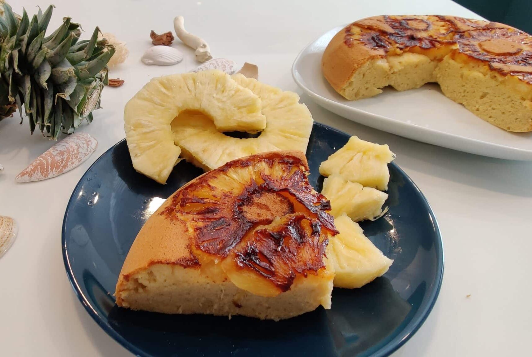 Pina Colada Upside Down Cake - GreedyPanda Foodie Blog