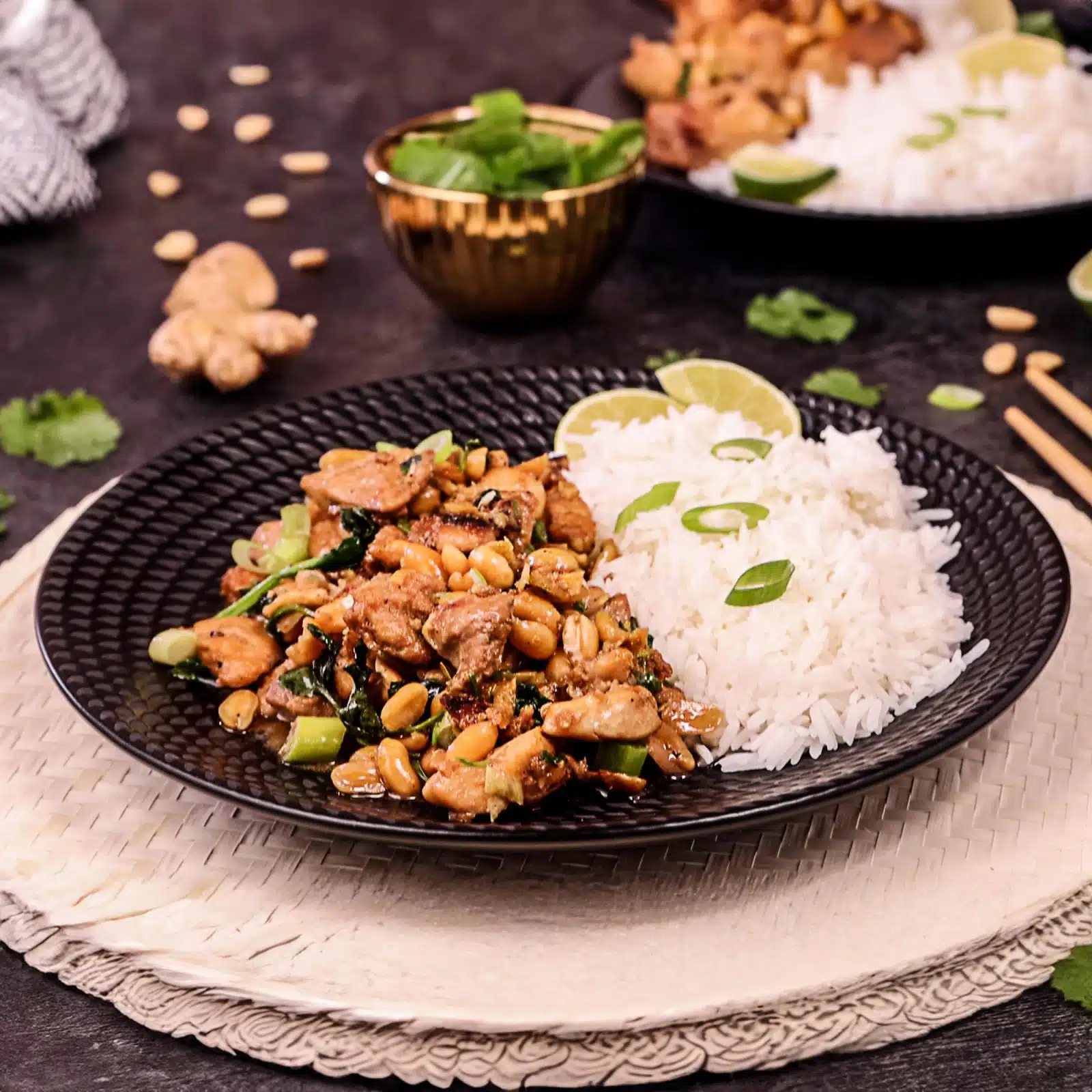 Ginger Peanut Chicken - GreedyPanda Foodie Blog