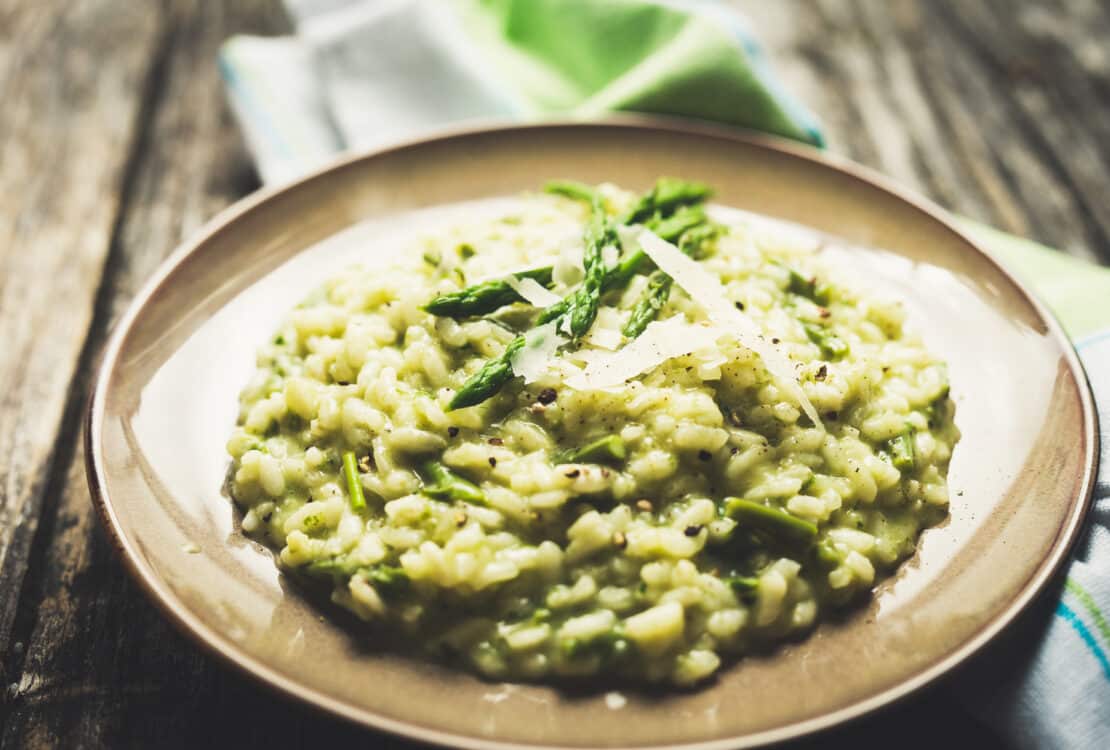 Risotto with asparagus