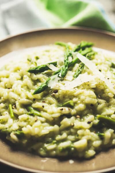 Risotto with asparagus