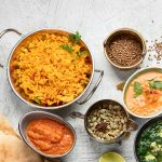 Indian Fried Rice And Other Indian Food And Spices