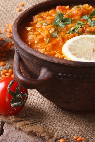 Lentil soup made in a Yum Asia rice cooker