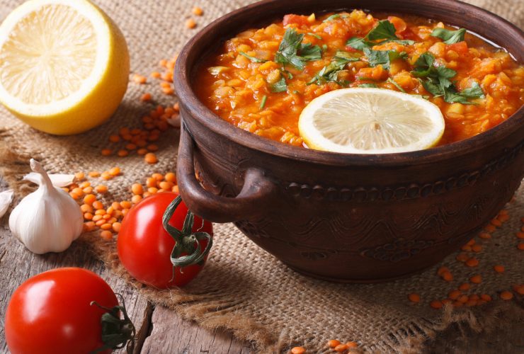 Lentil soup made in a Yum Asia rice cooker